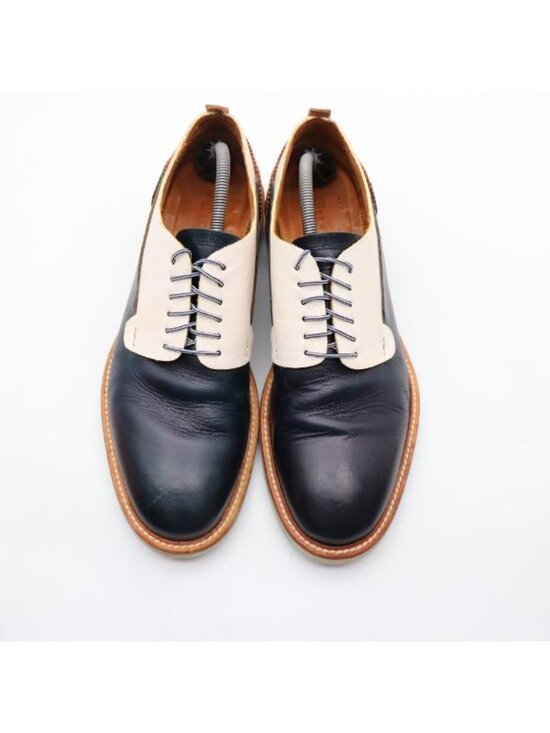 Alexander Mcqueen Men\'s Size EU 44 White Navy Blue Dress Shoes main image 6